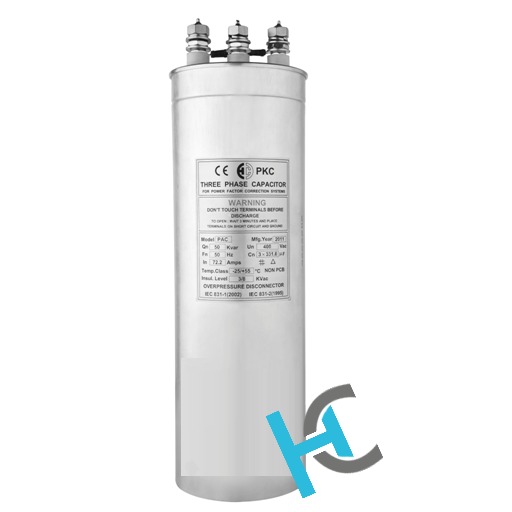 خازن 50 کیلووار سیلندری خشک پی کا سی pkc
